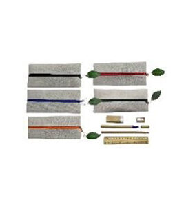 CARTUCHERA GRIS CON CIERRE