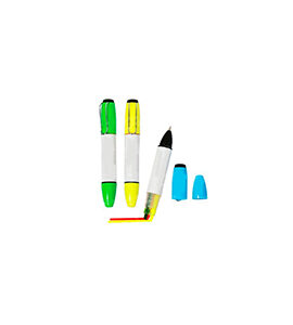 RESALTADOR 3 COLORES CON LAPICERO